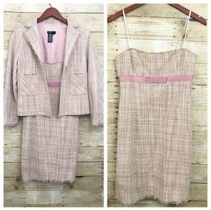 BCBGMaxAzria Pink and Tan Mini Dress